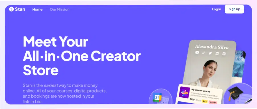 stan store landing page