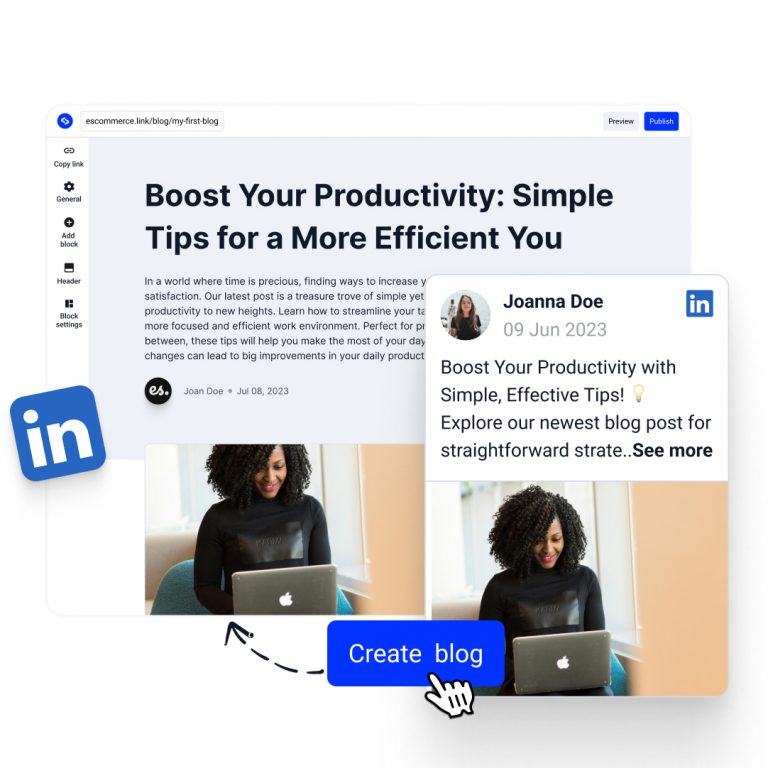 Convierta publicaciones de LinkedIn en publicaciones de blog