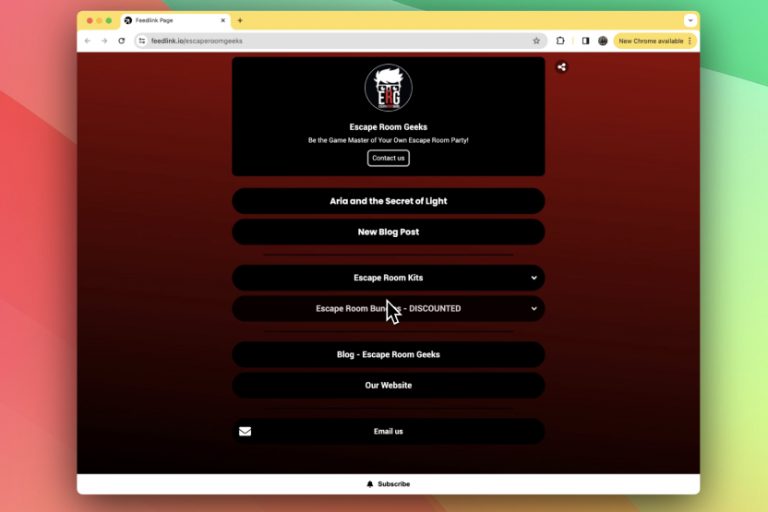 How Feedlink Helps Escape Room Geeks Drive Traffic to Their Website
